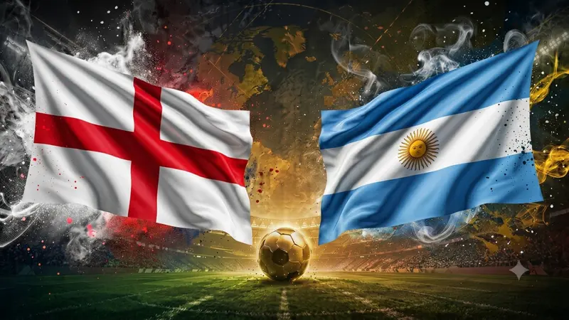 Inggris vs Argentina
